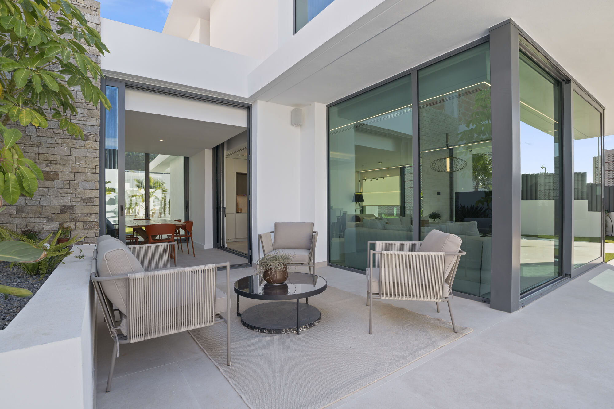 Villa 26 12 Covered outdoor lounge terrace at Villa 26