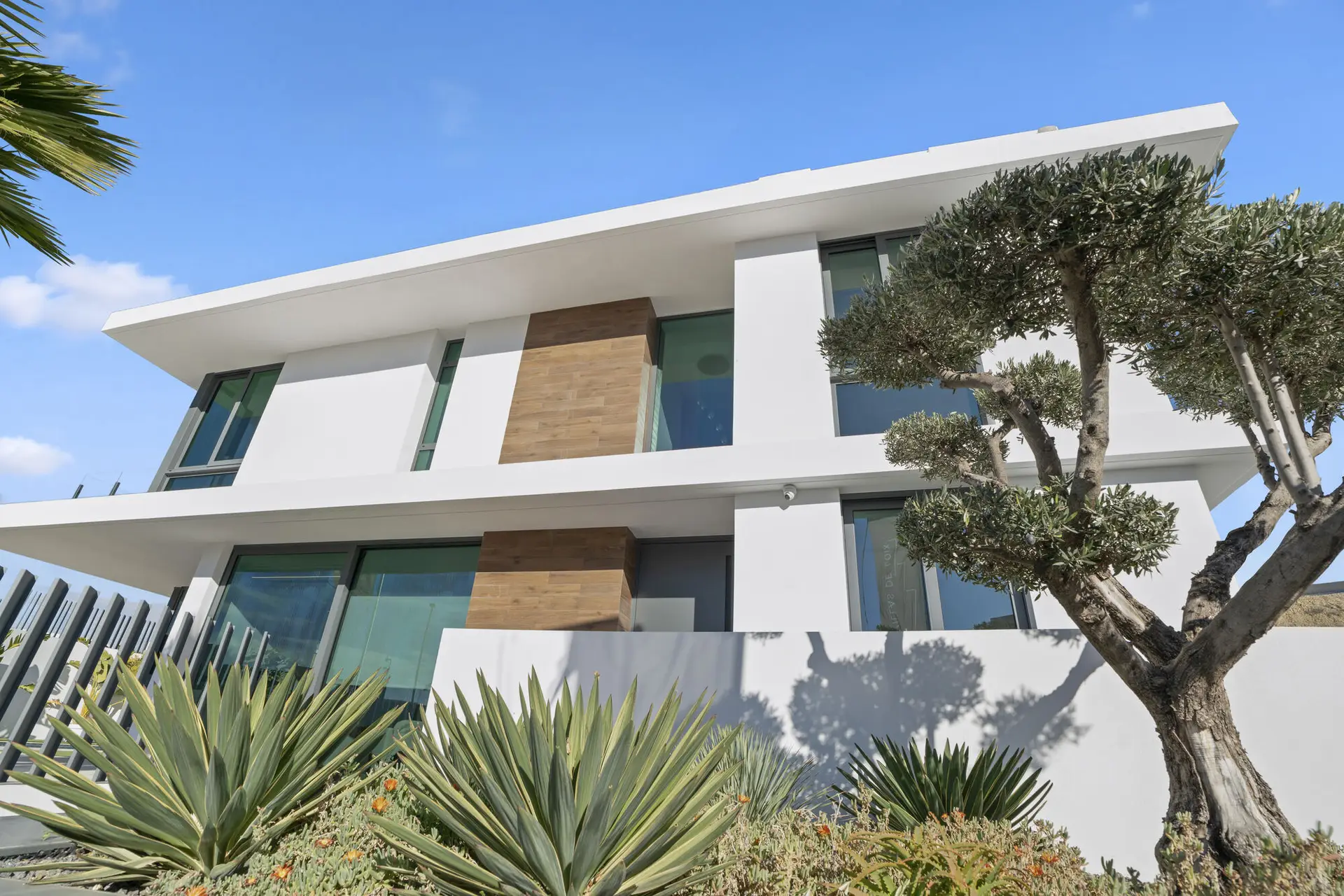 New Villas for Sale in Altea Hills (2026): Prices and 4 Alternatives 1 Contemporary white villa with an olive tree and Mediterranean garden at Villas de Loix, Benidorm